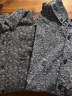 Rip Curl Navy/White Button-Up Shirts, selling together. Barely worn, need iron.